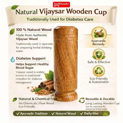 VijayPure™ Lab Certified Vijaysar Tumbler – Ayurvedic Way to Manage Sugar Levels